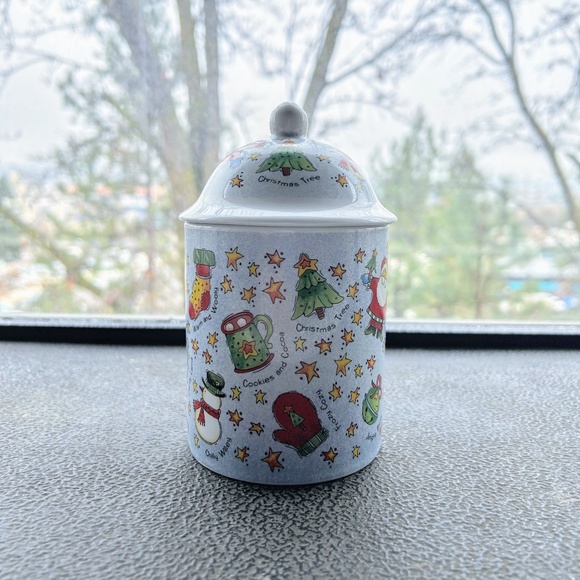 Kathryn Distefano Christmas Santa Holiday Cocoa Coffee Tea Mug w Raised Lid EUC - Picture 7 of 7